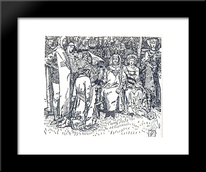 The Merry Adventures Of Robin Hood 8 20x24 Black Modern Wood Framed Art Print Poster by Pyle, Howard