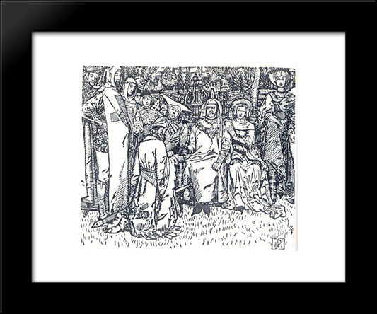 The Merry Adventures Of Robin Hood 8 20x24 Black Modern Wood Framed Art Print Poster by Pyle, Howard