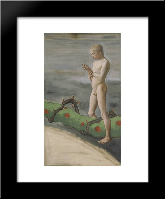 Fresco 20x24 Black Modern Wood Framed Art Print Poster by Simberg, Hugo