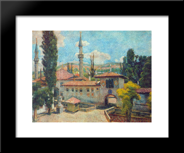 Bakhchisarai. Khan'S Palace 20x24 Black Modern Wood Framed Art Print Poster by Mashkov, Ilya