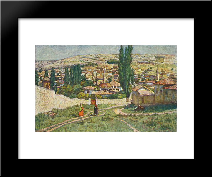 Bakhchisaray 20x24 Black Modern Wood Framed Art Print Poster by Mashkov, Ilya