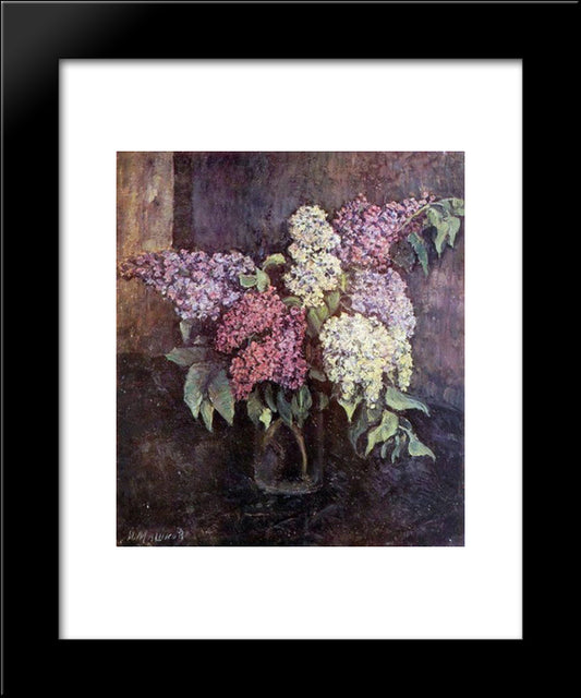 Lilac 20x24 Black Modern Wood Framed Art Print Poster by Mashkov, Ilya