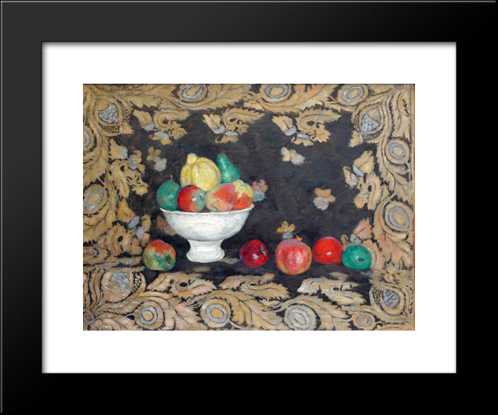 Still Life 20x24 Black Modern Wood Framed Art Print Poster by Mashkov, Ilya