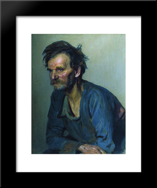 Academic Keeper Efimov 20x24 Black Modern Wood Framed Art Print Poster by Repin, Ilya