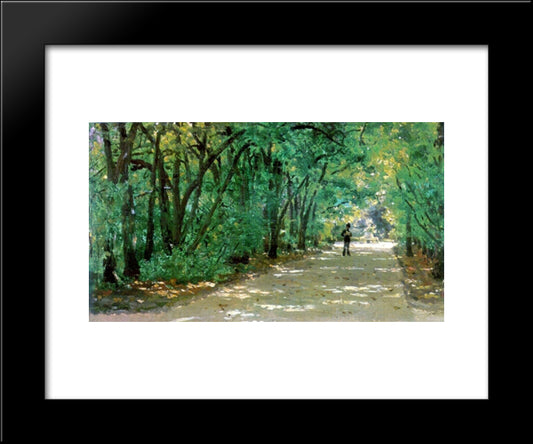 Alley In The Park Kachanovka 20x24 Black Modern Wood Framed Art Print Poster by Repin, Ilya