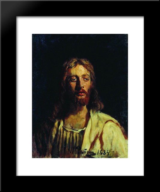 Christ 20x24 Black Modern Wood Framed Art Print Poster by Repin, Ilya