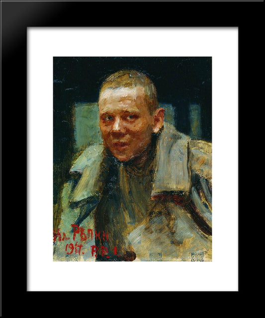 Deserter 20x24 Black Modern Wood Framed Art Print Poster by Repin, Ilya