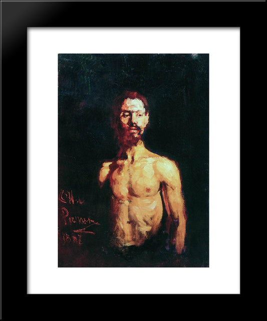 Fireman 20x24 Black Modern Wood Framed Art Print Poster by Repin, Ilya