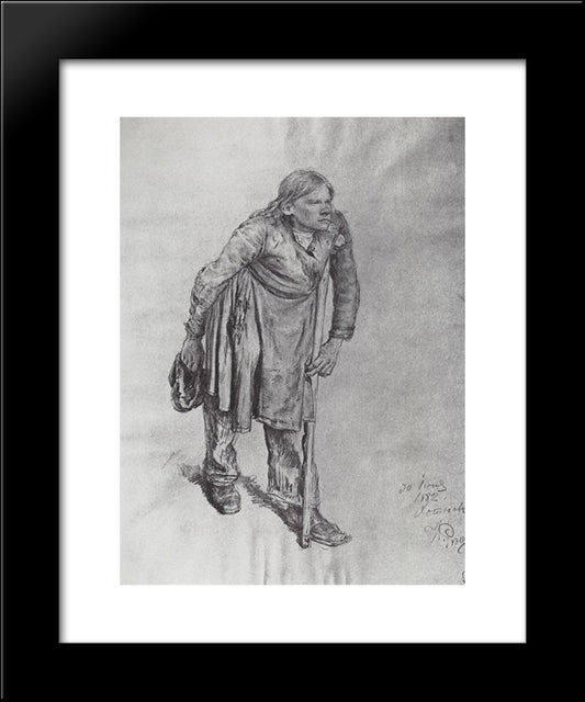 Hunchback 20x24 Black Modern Wood Framed Art Print Poster by Repin, Ilya