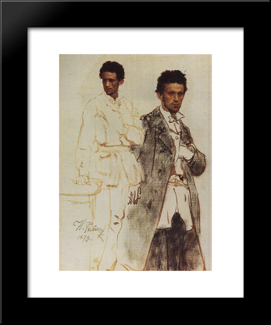 N. Wentzell 20x24 Black Modern Wood Framed Art Print Poster by Repin, Ilya