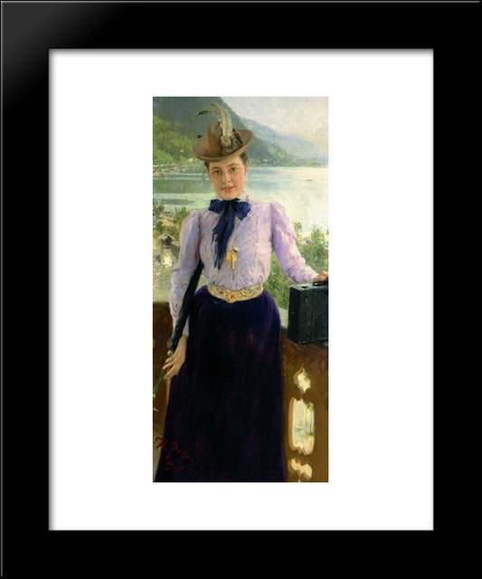 Natalia Nordmann 20x24 Black Modern Wood Framed Art Print Poster by Repin, Ilya
