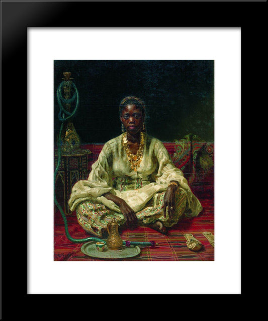 Negress 20x24 Black Modern Wood Framed Art Print Poster by Repin, Ilya