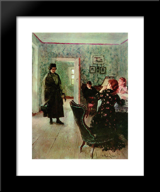 Not Expected 20x24 Black Modern Wood Framed Art Print Poster by Repin, Ilya