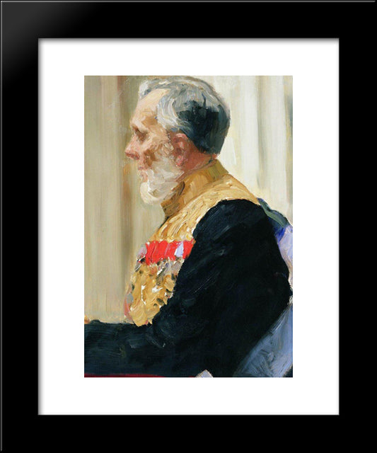 Portrait Of Count K.N. Palen 20x24 Black Modern Wood Framed Art Print Poster by Repin, Ilya