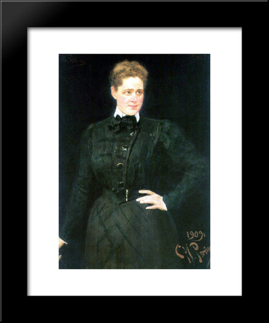 Portrait Of Countess Sophia Vladimirovna Panina 20x24 Black Modern Wood Framed Art Print Poster by Repin, Ilya