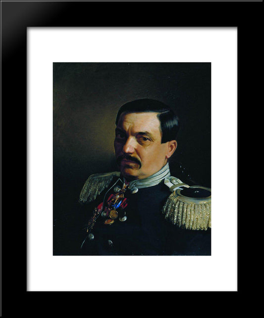 Portrait Of Doctor Constantine Franzevich Yanitsky 20x24 Black Modern Wood Framed Art Print Poster by Repin, Ilya