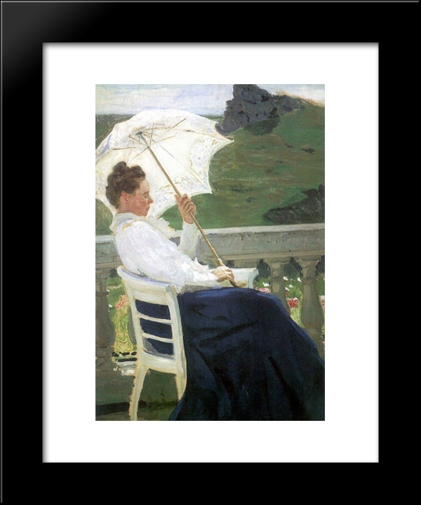 Portrait Of The Writer N.B. Nordman-Severova 20x24 Black Modern Wood Framed Art Print Poster by Repin, Ilya