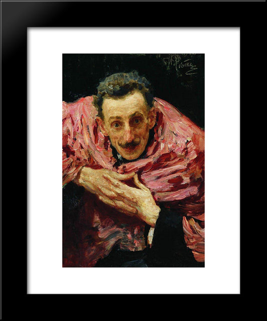 Portrait Of V.D. Ratov (S.M. Muratov) 20x24 Black Modern Wood Framed Art Print Poster by Repin, Ilya