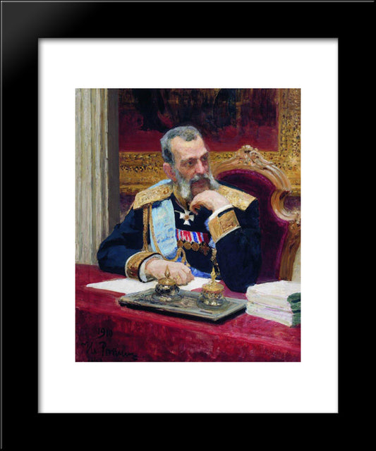 Portrait Of Vladimir Aleksandrovich 20x24 Black Modern Wood Framed Art Print Poster by Repin, Ilya