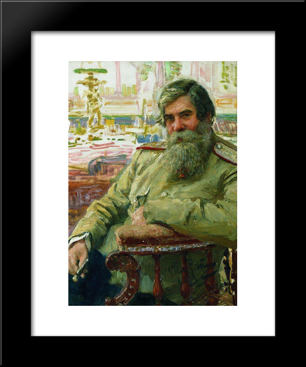 Portrait Of Vladimir Bekhterev 20x24 Black Modern Wood Framed Art Print Poster by Repin, Ilya