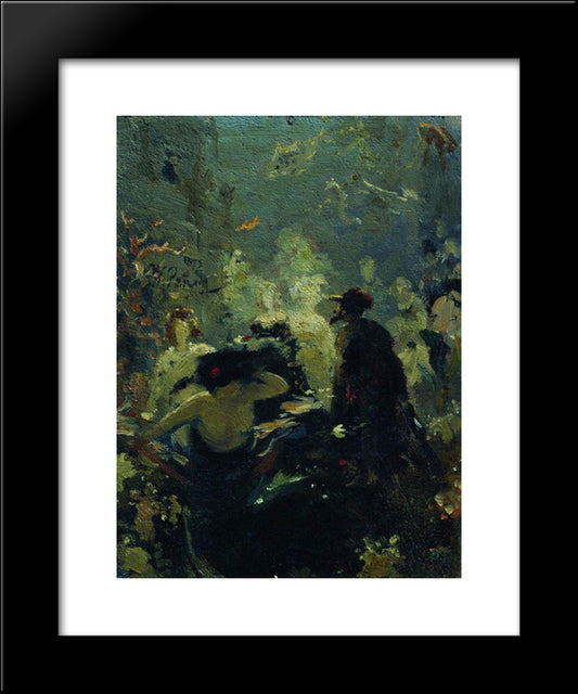 Sadko In The Underwater Kingdom 20x24 Black Modern Wood Framed Art Print Poster by Repin, Ilya