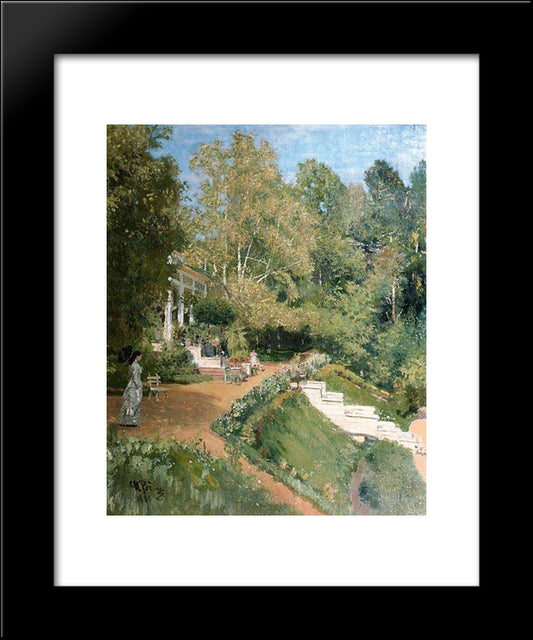 Summer Day In Abramtsevo 20x24 Black Modern Wood Framed Art Print Poster by Repin, Ilya