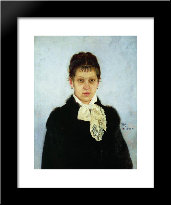 V.A. Repina 20x24 Black Modern Wood Framed Art Print Poster by Repin, Ilya