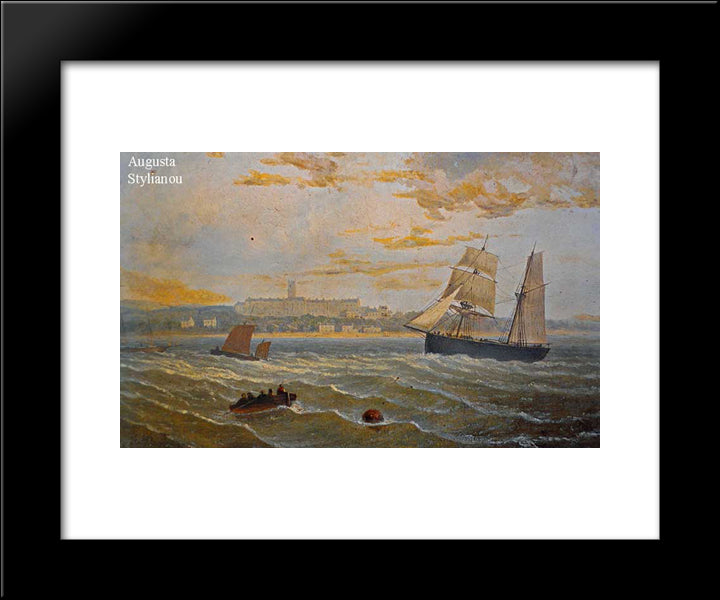 Skagerrak 20x24 Black Modern Wood Framed Art Print Poster by Altamouras, Ioannis