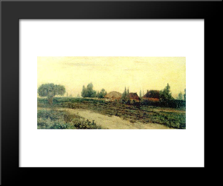 Country Road 20x24 Black Modern Wood Framed Art Print Poster by Andreescu, Ion