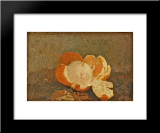 Peeled Orange 20x24 Black Modern Wood Framed Art Print Poster by Andreescu, Ion