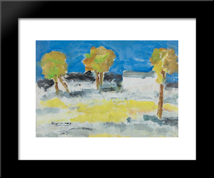 2 Mai Beach 20x24 Black Modern Wood Framed Art Print Poster by Pacea, Ion