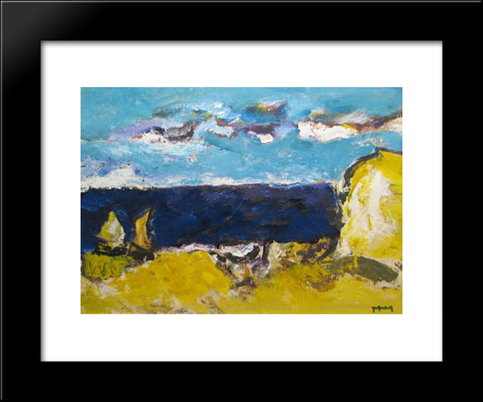 La Tarmul Marii 20x24 Black Modern Wood Framed Art Print Poster by Pacea, Ion