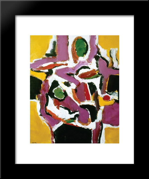 The Garden 20x24 Black Modern Wood Framed Art Print Poster by Pacea, Ion