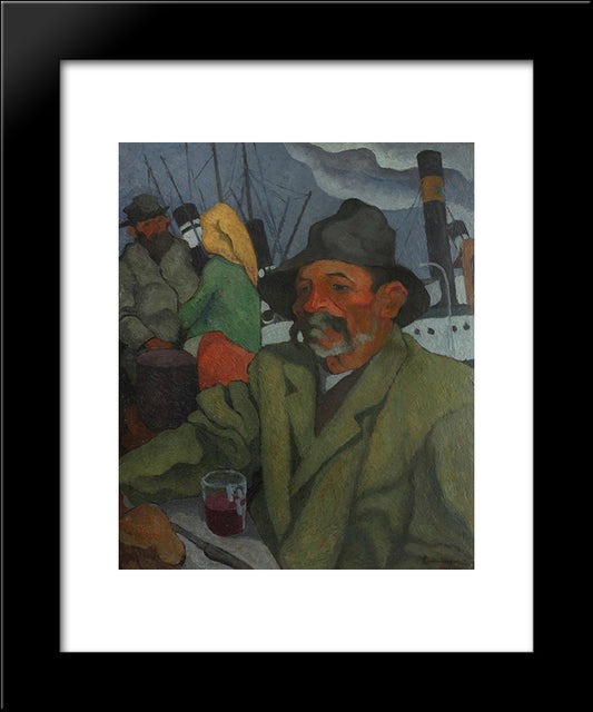 At Rest 20x24 Black Modern Wood Framed Art Print Poster by Theodorescu Sion, Ion