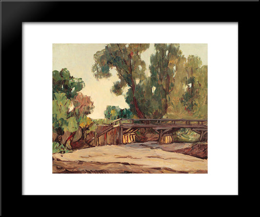 Autumn Landscape 20x24 Black Modern Wood Framed Art Print Poster by Theodorescu Sion, Ion