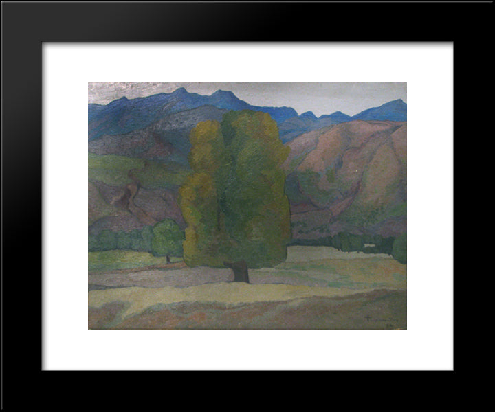 Landscape 20x24 Black Modern Wood Framed Art Print Poster by Theodorescu Sion, Ion