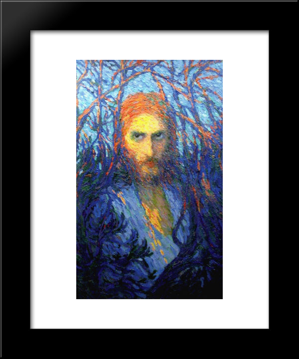 Lux In Tenebris Lucet 20x24 Black Modern Wood Framed Art Print Poster by Theodorescu Sion, Ion