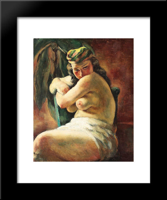 Odalisque 20x24 Black Modern Wood Framed Art Print Poster by Theodorescu Sion, Ion