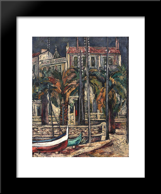 Palermo 20x24 Black Modern Wood Framed Art Print Poster by Theodorescu Sion, Ion