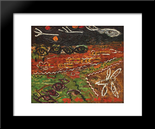 God'S Eyes 20x24 Black Modern Wood Framed Art Print Poster by Tuculescu, Ion