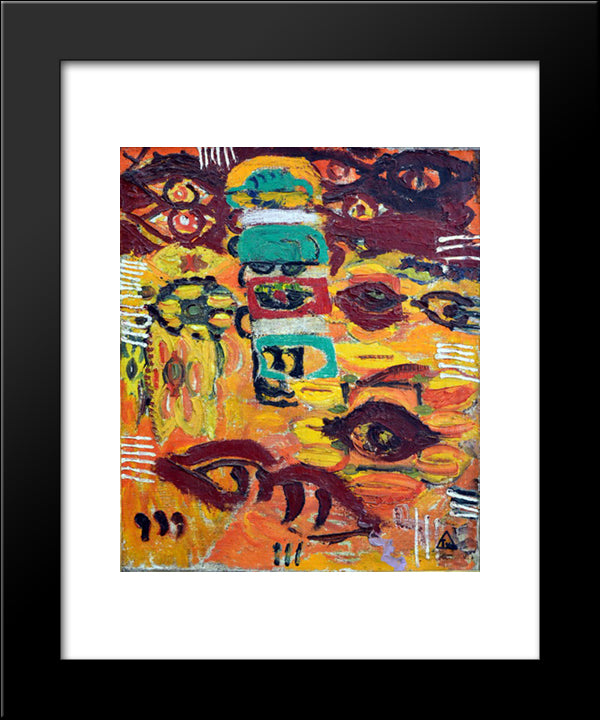 Looks 20x24 Black Modern Wood Framed Art Print Poster by Tuculescu, Ion