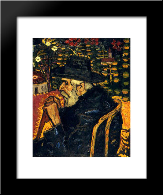 Portrait Of My Grandfather 20x24 Black Modern Wood Framed Art Print Poster by Tuculescu, Ion