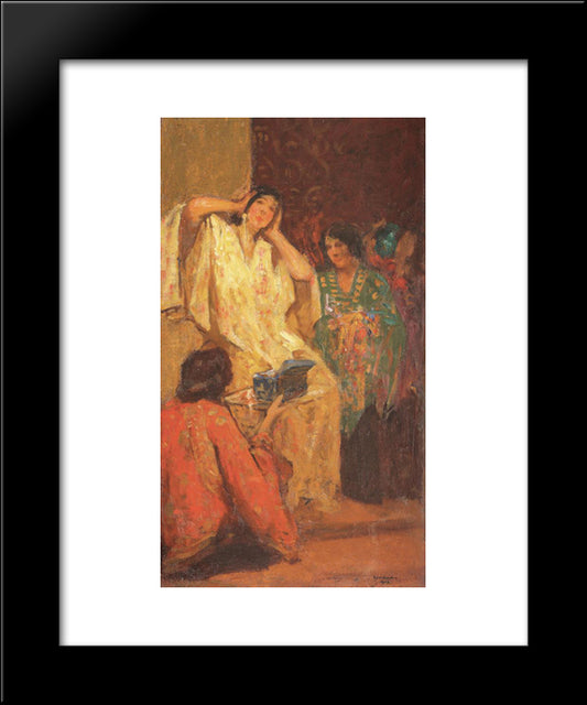 After Bath 20x24 Black Modern Wood Framed Art Print Poster by Strambu, Ipolit