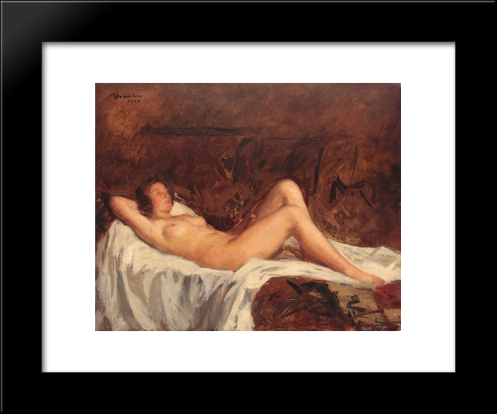 Reverie 20x24 Black Modern Wood Framed Art Print Poster by Strambu, Ipolit