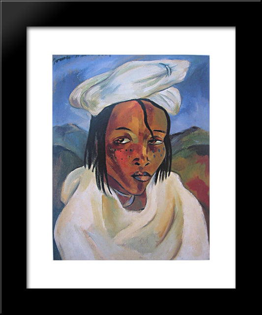 Portrait Of A Pondo Woman 20x24 Black Modern Wood Framed Art Print Poster by Stern, Irma