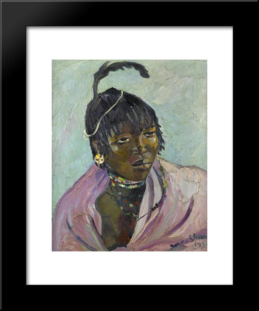 Portrait Of A Young Mpondo 20x24 Black Modern Wood Framed Art Print Poster by Stern, Irma