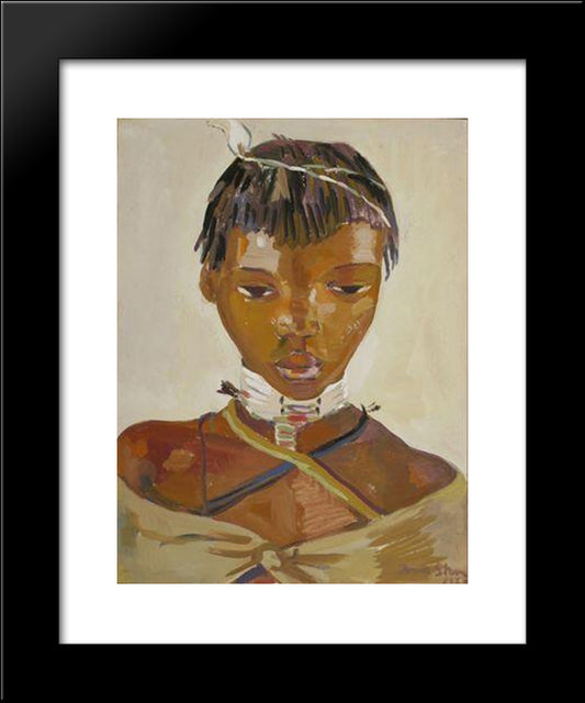 The Initiate 20x24 Black Modern Wood Framed Art Print Poster by Stern, Irma