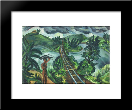 Umgababa 20x24 Black Modern Wood Framed Art Print Poster by Stern, Irma