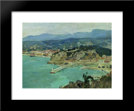 At The Lake Como. Italy. 20x24 Black Modern Wood Framed Art Print Poster by Levitan, Isaac