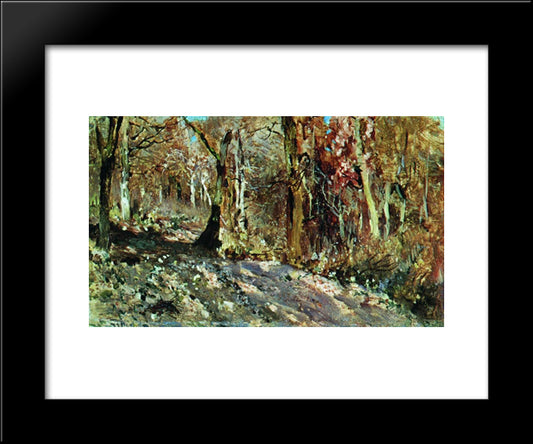 Autumn Forest 20x24 Black Modern Wood Framed Art Print Poster by Levitan, Isaac
